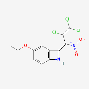 3-ethoxy-8-(2,3,3-trichloro-1-nitro-2-propen-1-ylidene)-7-azabicyclo[4.2.0]octa-1,3,5-triene