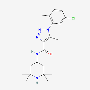 molecular formula C20H28ClN5O B5129695 1-(5-chloro-2-methylphenyl)-5-methyl-N-(2,2,6,6-tetramethyl-4-piperidinyl)-1H-1,2,3-triazole-4-carboxamide 