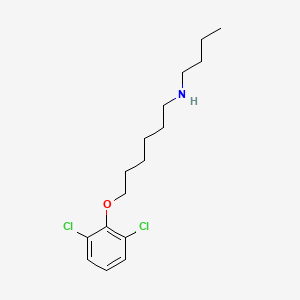 molecular formula C16H25Cl2NO B5129706 N-butyl-6-(2,6-dichlorophenoxy)-1-hexanamine 