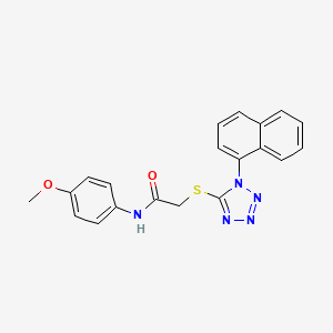 molecular formula C20H17N5O2S B5129712 N-(4-methoxyphenyl)-2-{[1-(1-naphthyl)-1H-tetrazol-5-yl]thio}acetamide 
