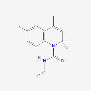 molecular formula C16H22N2O B5129741 N-ethyl-2,2,4,6-tetramethyl-1(2H)-quinolinecarboxamide 