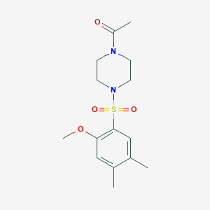 1-Acetyl-4-[(2-methoxy-4,5-dimethylphenyl)sulfonyl]piperazine