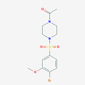 1-[4-(4-Bromo-3-methoxybenzenesulfonyl)piperazin-1-yl]ethan-1-one