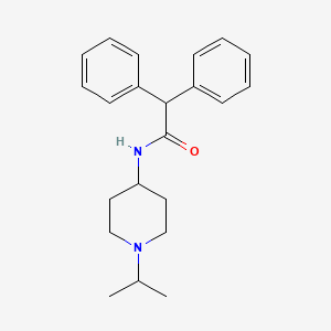 molecular formula C22H28N2O B5129781 N-(1-isopropyl-4-piperidinyl)-2,2-diphenylacetamide 