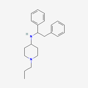 molecular formula C22H30N2 B5129803 N-(1,2-diphenylethyl)-1-propyl-4-piperidinamine 