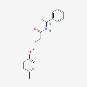 4-(4-methylphenoxy)-N-(1-phenylethyl)butanamide