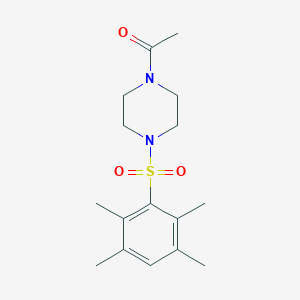 molecular formula C16H24N2O3S B512983 1-Acetyl-4-[(2,3,5,6-tetramethylphenyl)sulfonyl]piperazine CAS No. 941008-59-9