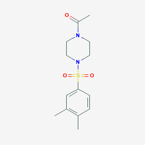 molecular formula C14H20N2O3S B512984 1-Acetyl-4-[(3,4-dimethylphenyl)sulfonyl]piperazine CAS No. 923216-77-7