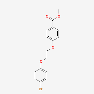molecular formula C16H15BrO4 B5129858 methyl 4-[2-(4-bromophenoxy)ethoxy]benzoate 