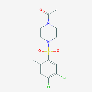 molecular formula C13H16Cl2N2O3S B512986 1-Acetyl-4-[(4,5-dichloro-2-methylphenyl)sulfonyl]piperazine CAS No. 941008-67-9