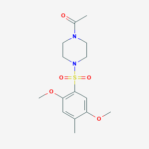 1-Acetyl-4-[(2,5-dimethoxy-4-methylphenyl)sulfonyl]piperazine