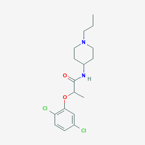 molecular formula C17H24Cl2N2O2 B5129878 2-(2,5-dichlorophenoxy)-N-(1-propyl-4-piperidinyl)propanamide 