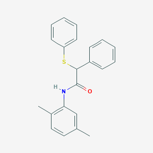 molecular formula C22H21NOS B5129886 N-(2,5-dimethylphenyl)-2-phenyl-2-(phenylthio)acetamide 