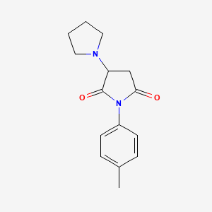 molecular formula C15H18N2O2 B5129899 1'-(4-methylphenyl)-1,3'-bipyrrolidine-2',5'-dione CAS No. 89143-14-6