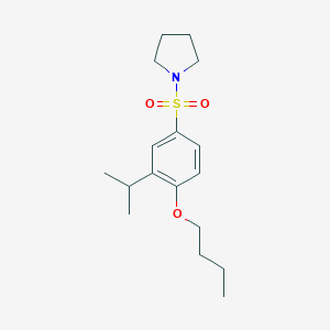 Butyl 2-isopropyl-4-(1-pyrrolidinylsulfonyl)phenyl ether