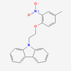 molecular formula C21H18N2O3 B5129906 9-[2-(4-methyl-2-nitrophenoxy)ethyl]-9H-carbazole 