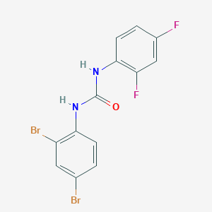 molecular formula C13H8Br2F2N2O B5129925 N-(2,4-dibromophenyl)-N'-(2,4-difluorophenyl)urea 