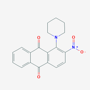 molecular formula C19H16N2O4 B5129954 2-nitro-1-(1-piperidinyl)anthra-9,10-quinone 
