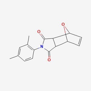 molecular formula C16H15NO3 B5129973 4-(2,4-dimethylphenyl)-10-oxa-4-azatricyclo[5.2.1.0~2,6~]dec-8-ene-3,5-dione 