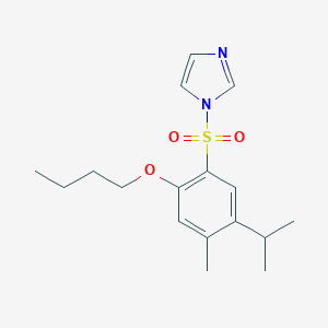 butyl 2-(1H-imidazol-1-ylsulfonyl)-4-isopropyl-5-methylphenyl ether
