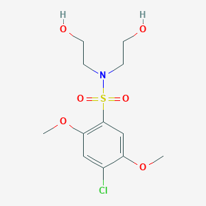Bis(2-hydroxyethyl)[(4-chloro-2,5-dimethoxyphenyl)sulfonyl]amine