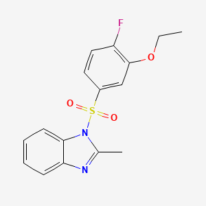 1-[(3-ethoxy-4-fluorophenyl)sulfonyl]-2-methyl-1H-benzimidazole