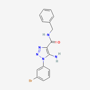 molecular formula C16H14BrN5O B5129998 5-amino-N-benzyl-1-(3-bromophenyl)-1H-1,2,3-triazole-4-carboxamide 