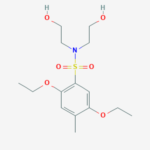 [(2,5-Diethoxy-4-methylphenyl)sulfonyl]bis(2-hydroxyethyl)amine