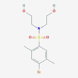 Bis(2-hydroxyethyl)[(4-bromo-2,5-dimethylphenyl)sulfonyl]amine