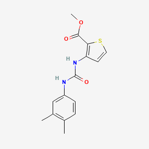 molecular formula C15H16N2O3S B5130059 methyl 3-({[(3,4-dimethylphenyl)amino]carbonyl}amino)-2-thiophenecarboxylate 