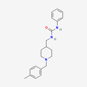 molecular formula C21H27N3O B5130072 N-{[1-(4-methylbenzyl)-4-piperidinyl]methyl}-N'-phenylurea 