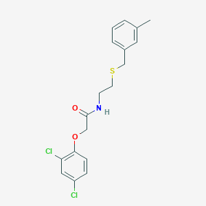 2-(2,4-dichlorophenoxy)-N-{2-[(3-methylbenzyl)thio]ethyl}acetamide