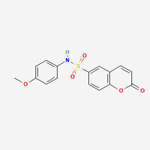 molecular formula C16H13NO5S B5130101 N-(4-methoxyphenyl)-2-oxo-2H-chromene-6-sulfonamide 