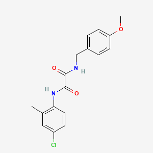 molecular formula C17H17ClN2O3 B5130117 N-(4-chloro-2-methylphenyl)-N'-(4-methoxybenzyl)ethanediamide 