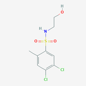 [(4,5-Dichloro-2-methylphenyl)sulfonyl](2-hydroxyethyl)amine