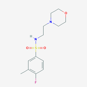 4-fluoro-3-methyl-N-[2-(4-morpholinyl)ethyl]benzenesulfonamide