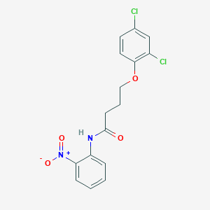 molecular formula C16H14Cl2N2O4 B5130200 4-(2,4-dichlorophenoxy)-N-(2-nitrophenyl)butanamide 