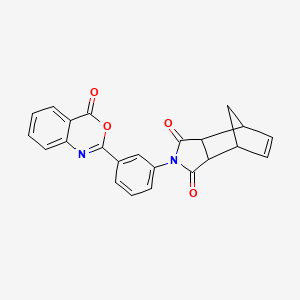4-[3-(4-oxo-4H-3,1-benzoxazin-2-yl)phenyl]-4-azatricyclo[5.2.1.0~2,6~]dec-8-ene-3,5-dione