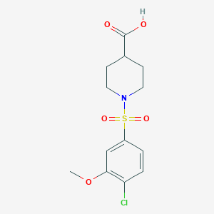1-(4-Chloro-3-methoxybenzenesulfonyl)piperidine-4-carboxylic acid