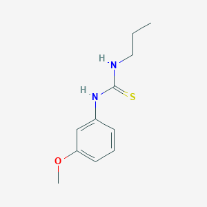 molecular formula C11H16N2OS B5130518 N-(3-methoxyphenyl)-N'-propylthiourea 