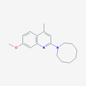 molecular formula C18H24N2O B5130527 2-(1-azocanyl)-7-methoxy-4-methylquinoline 