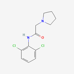 molecular formula C12H14Cl2N2O B5130566 N-(2,6-dichlorophenyl)-2-(1-pyrrolidinyl)acetamide 