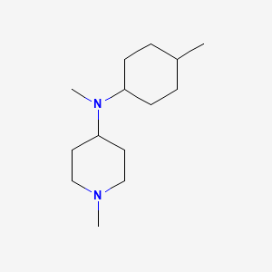 molecular formula C14H28N2 B5130630 N,1-dimethyl-N-(4-methylcyclohexyl)-4-piperidinamine 