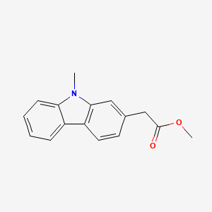 molecular formula C16H15NO2 B5130655 methyl (9-methyl-9H-carbazol-2-yl)acetate 