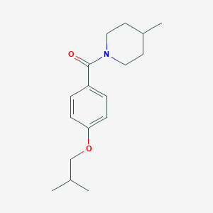 molecular formula C17H25NO2 B5130658 1-(4-isobutoxybenzoyl)-4-methylpiperidine 