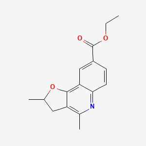 molecular formula C16H17NO3 B5130674 ethyl 2,4-dimethyl-2,3-dihydrofuro[3,2-c]quinoline-8-carboxylate 