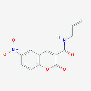 molecular formula C13H10N2O5 B5130687 N-allyl-6-nitro-2-oxo-2H-chromene-3-carboxamide 