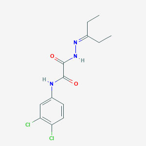 N-(3,4-dichlorophenyl)-2-[2-(1-ethylpropylidene)hydrazino]-2-oxoacetamide
