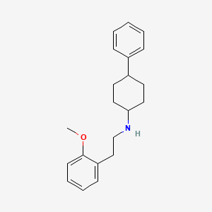 molecular formula C21H27NO B5130743 N-[2-(2-methoxyphenyl)ethyl]-4-phenylcyclohexanamine 