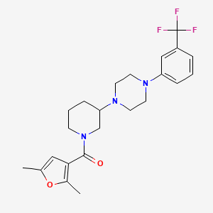 molecular formula C23H28F3N3O2 B5130781 1-[1-(2,5-dimethyl-3-furoyl)-3-piperidinyl]-4-[3-(trifluoromethyl)phenyl]piperazine 
